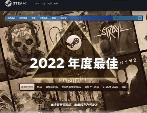 Valve公布2022年度最佳Steam游戏榜单